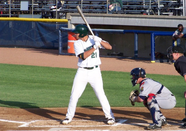 Matt Olson played first base for the 2013 Beloit Snappers.