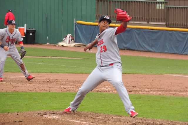 Peoria Chiefs SP Alex Reyes delivers a pitch.